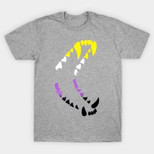 Wolf Teeth Pride: Non-binary Pride T-Shirt